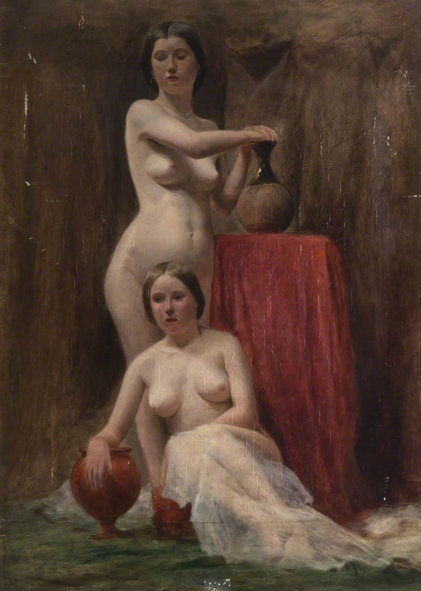 Studio dal vero di due modelle nude - Edinburgh College of Art